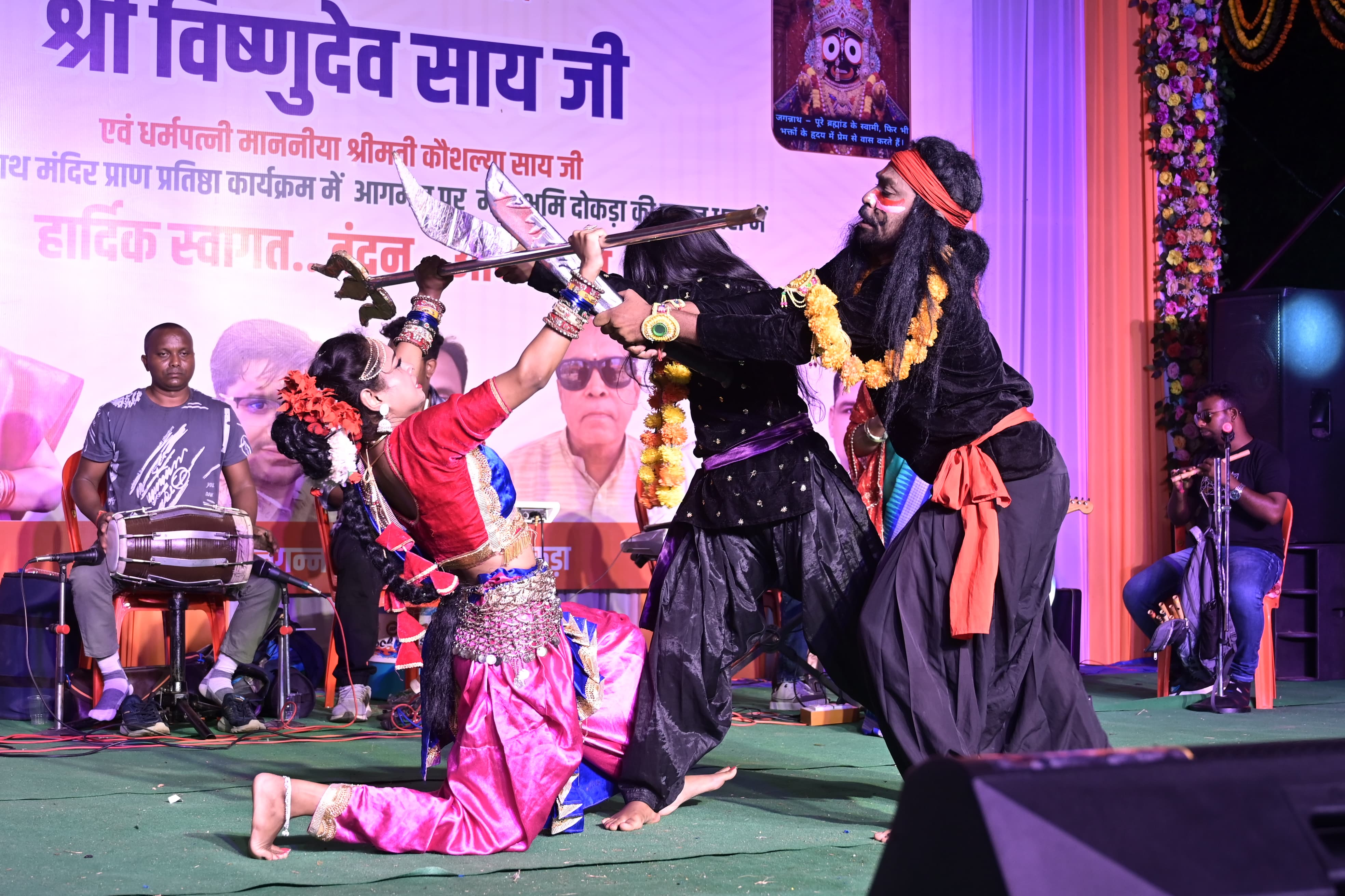 श्री जगन्नाथ मंदिर प्राण प्रतिष्ठा कार्यक्रम का भव्य आयोजन, धार्मिक कार्यक्रम के साथ रात्रि भजन संध्या का आयोजन